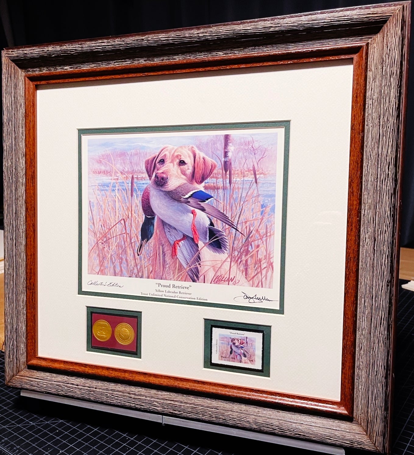 James Killen - 1996 Trout Unlimited Stamp Print With Stamp - Collectors Edition With Gold Medallion 