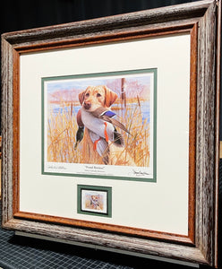 James Killen 1996 Trout Unlimited Stamp Print With Stamp - Brand New Super Custom Sporting Frame