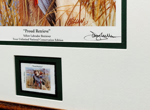 James Killen 1996 Trout Unlimited Stamp Print With Stamp - Brand New Super Custom Sporting Frame