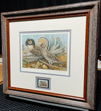 Load image into Gallery viewer, Jim Foote 1979 The Ruffed Grouse Society Conservation Stamp Print With Stamp - Brand New Super Custom Sporting Frame
