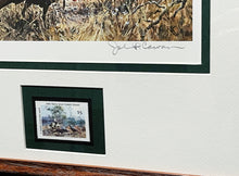 Load image into Gallery viewer, John P. Cowan 1985 Texas Wild Turkey Stamp Print With Stamp - Brand New Super Custom Sporting Frame