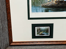 Load image into Gallery viewer, John Dearman - 1998 Arkansas Duck Migratory Waterfowl Stamp Print With Double Stamps - AP - Brand New Custom Sporting Frame