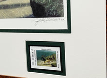 Load image into Gallery viewer, John Dearman - 2006 Texas Saltwater Stamp Print With Double Stamps - Brand New Custom Sporting Frame