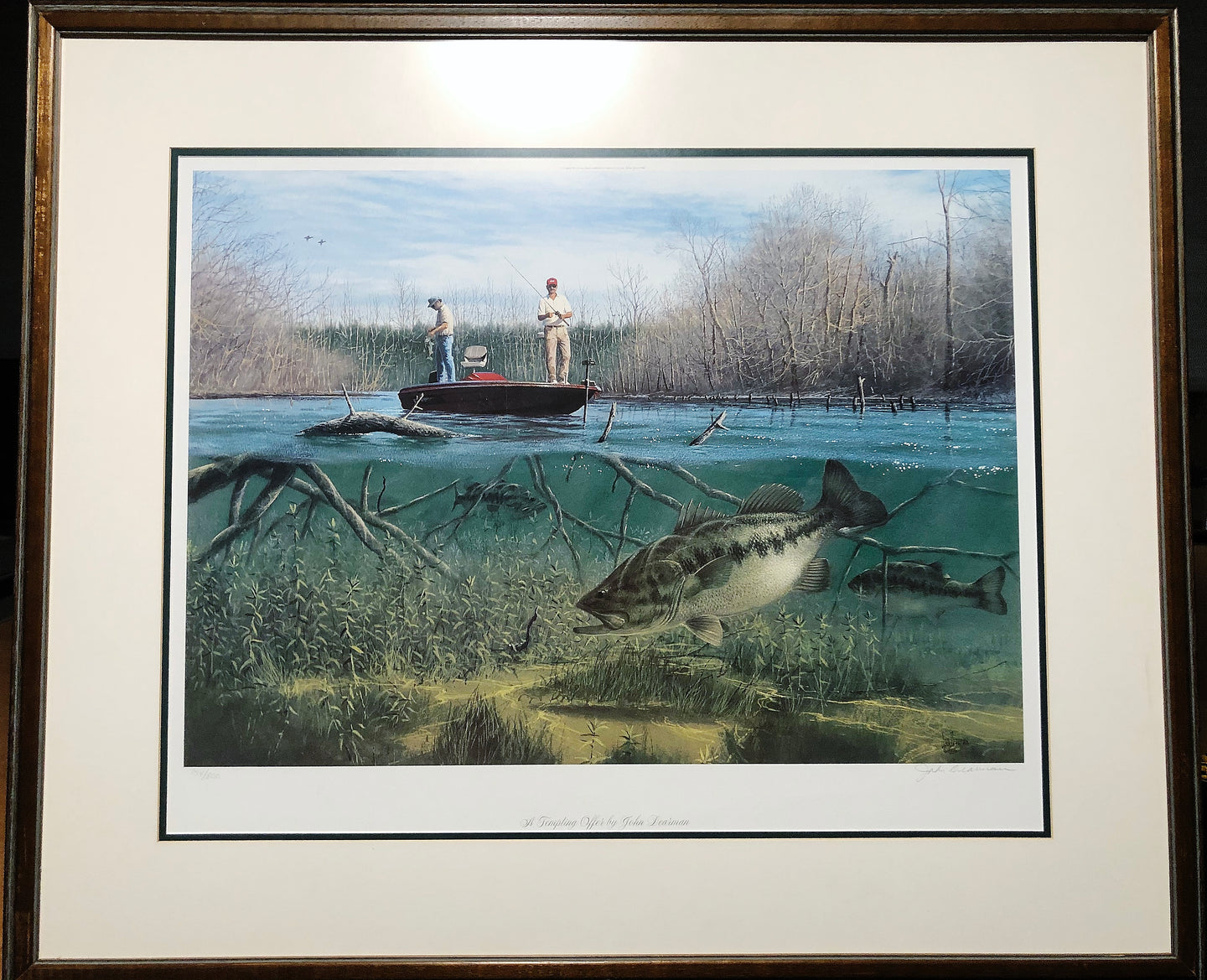 John Dearman - Tempting Offer - Lithograph - Brand New Custom Sporting Frame