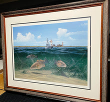 Load image into Gallery viewer, John Dearman  Channel Reds - Rare Lithograph -  Brand New Custom Sporting Frame
