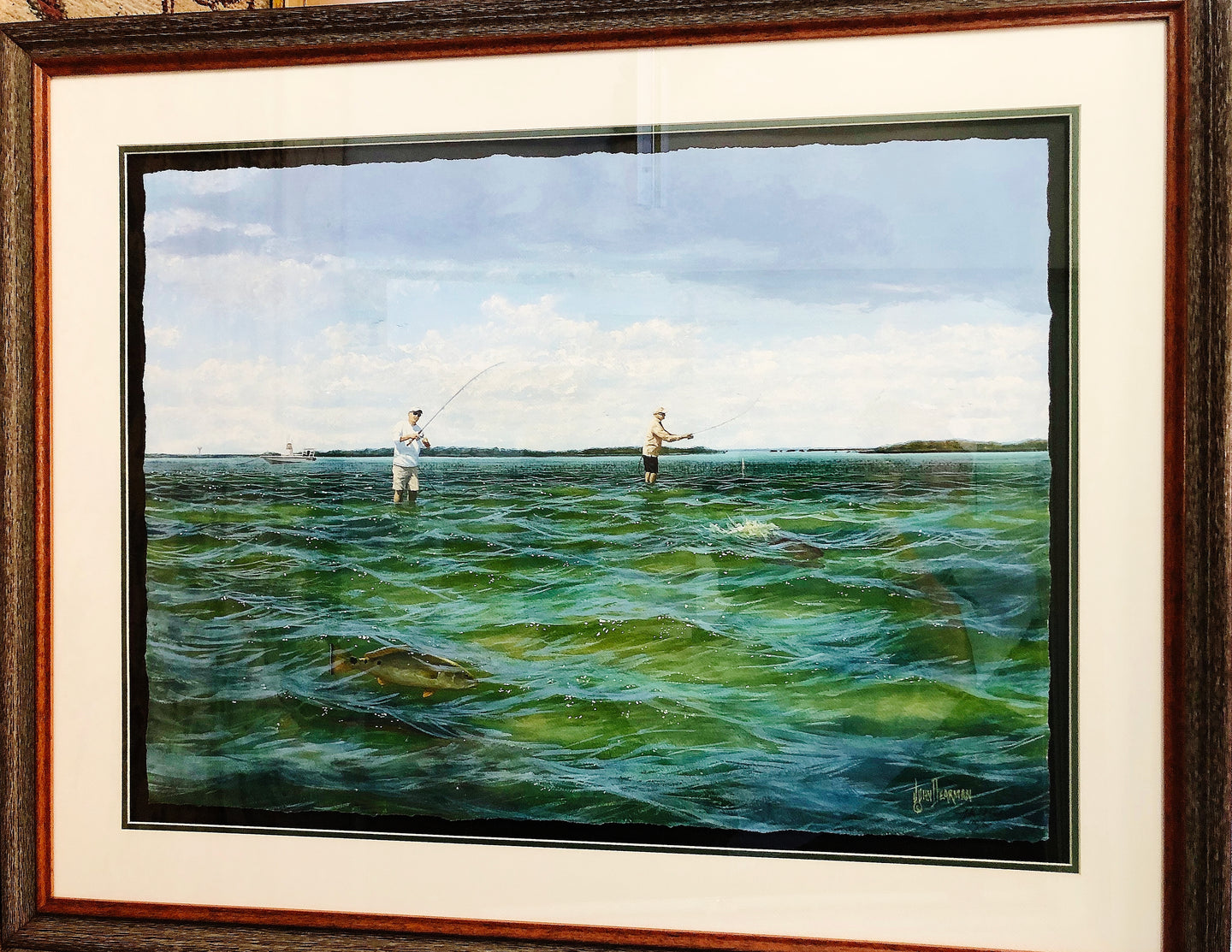 John Dearman - East Cut - Full Sheet GiClee - Brand New Custom Sporting Frame