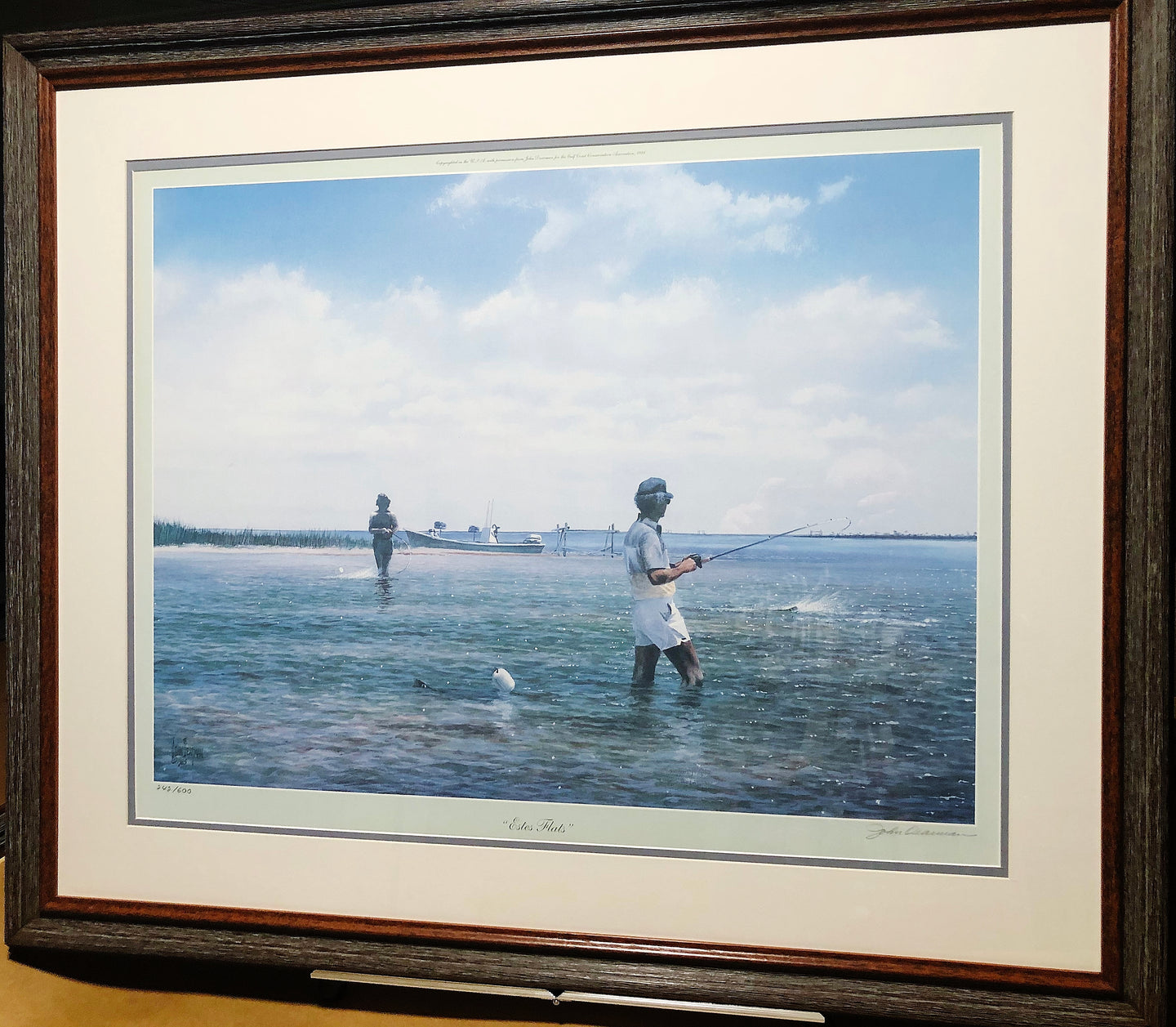 John Dearman - Estes Flats - Lithograph - Brand New Custom Sporting Frame