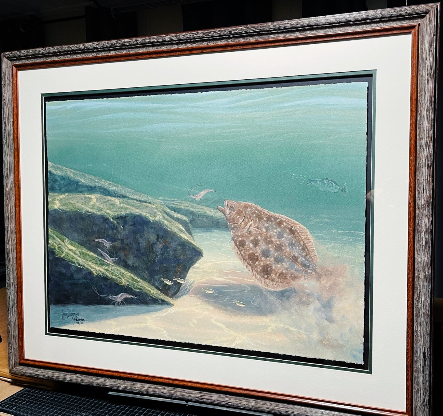 John Dearman - Flounder 2020 - FS GiClee - Brand New Custom Sporting Frame