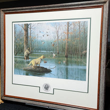 Load image into Gallery viewer, John Dearman - 1998 Arkansas Governor&#39;s Edition Of The 1998 Arkansas Migratory Issue Felsenthal Bottoms - Brand New Custom Sporting Frame