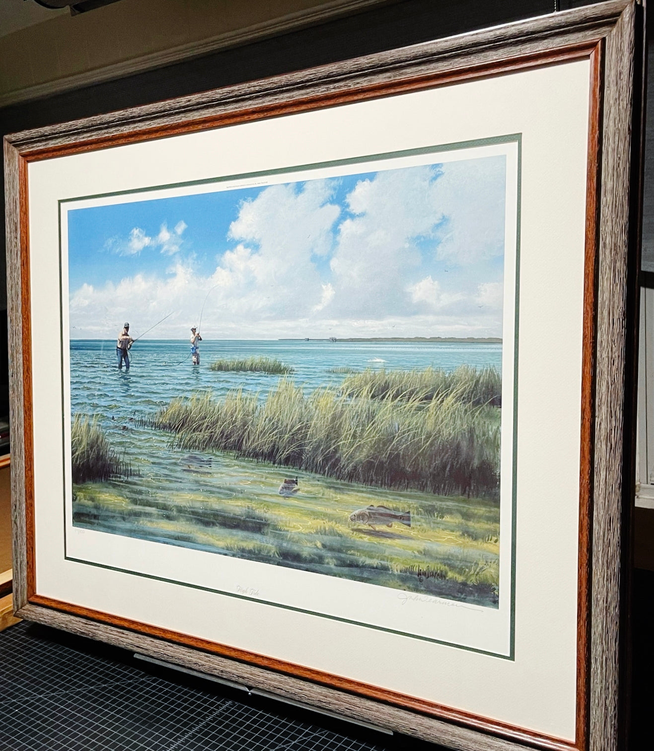 John Dearman - High Tide Lithograph - Brand New Custom Sporting Frame *** FALL SPECIAL ***