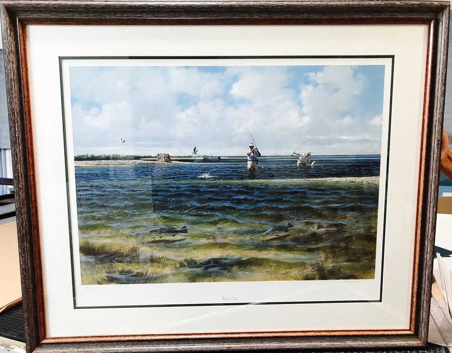 John Dearman - Magic Bar - Lithograph - Brand New Custom Sporting Frame