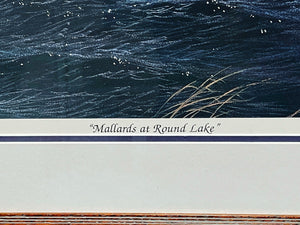 John Dearman Mallards At Round Lake Lithograph Artist Proof - Brand New Super Custom Sporting Frame  ***  SPRING SPECIAL  ***