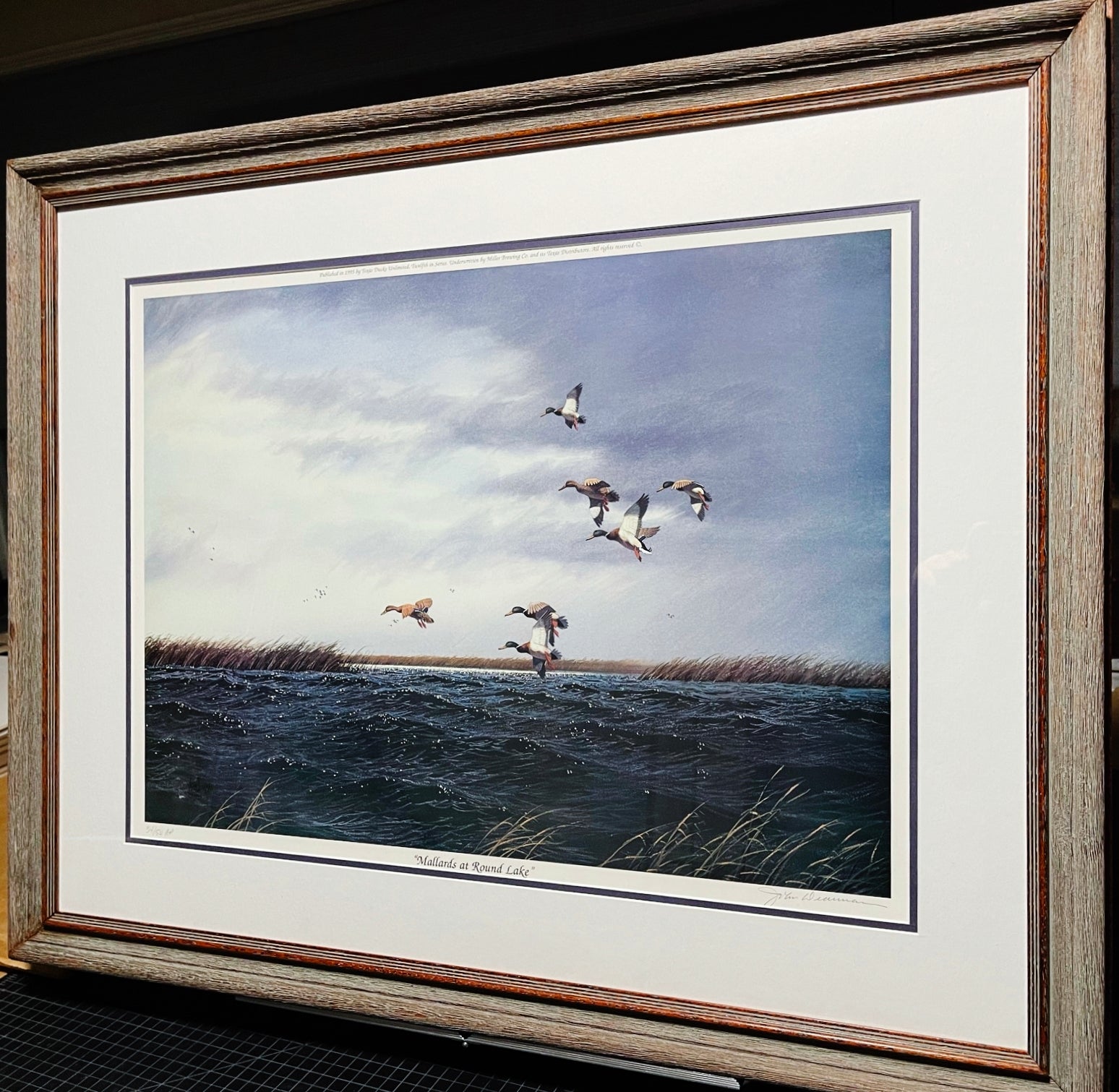 John Dearman Mallards At Round Lake Lithograph Artist Proof - Brand New Custom Sporting Frame
