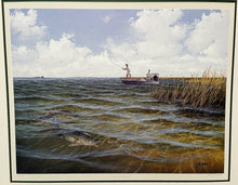 Load image into Gallery viewer, John Dearman - Marsh Madness - Lithograph - Coastal Conservation Association CCA - Brand New Custom Sporting Frame