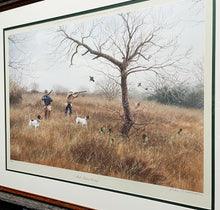 Load image into Gallery viewer, John Dearman Mid Season Covey Lithograph - Brand New Super Custom Sporting Frame  ***  SPRING SPECIAL  ***