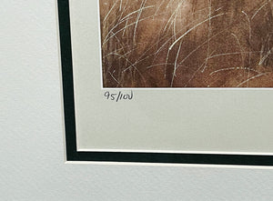 John Dearman Mid Season Covey Lithograph - Brand New Super Custom Sporting Frame  ***  SPRING SPECIAL  ***