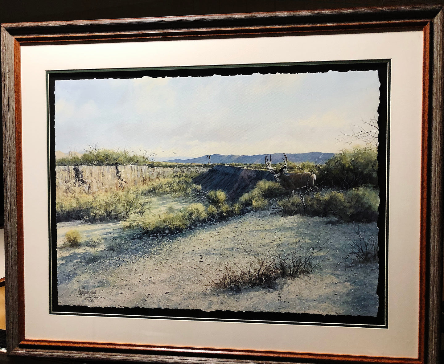 John Dearman - Mule Deer - FS GiClee - Brand New Custom Sporting Frame