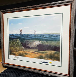 John Dearman - Penascal Point - Lithograph With Double Remarque's - Brand New Custom Sporting Frame