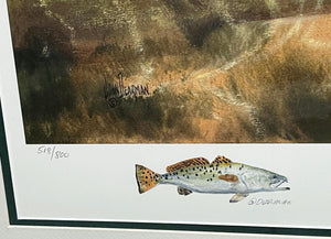 John Dearman - Penascal Point - Lithograph With Double Remarque's - Brand New Custom Sporting Frame
