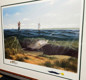 John Dearman - Penascal Point - Lithograph With Double Remarque's - Brand New Custom Sporting Frame