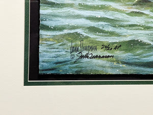 John Dearman Redfish 2005 GiClee Half Sheet Artist Proof - Brand New Custom Sporting Frame