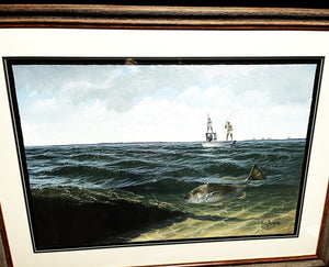 John Dearman Redfish 2008 GiClee Full Sheet - Artist Proof - Brand New Super Custom Sporting Frame
