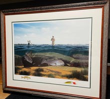 Load image into Gallery viewer, John Dearman - Rocky Slough - Lithograph With Double Remarque&#39;s - Brand New Custom Sporting Frame