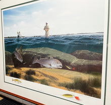 Load image into Gallery viewer, John Dearman - Rocky Slough - Lithograph With Double Remarque&#39;s - Brand New Custom Sporting Frame