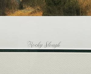 John Dearman - Rocky Slough - Lithograph With Double Remarque's - Brand New Custom Sporting Frame