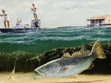 Load image into Gallery viewer, John Dearman - Speckled Trout 2007 - FS GiClee Speckled Trout - Brand New Custom Sporting Frame