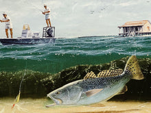 Load image into Gallery viewer, John Dearman Speckled Trout 2007 GiClee Full Sheet - Speckled Trout - Brand New Custom Sporting Frame