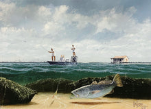 Load image into Gallery viewer, John Dearman - Speckled Trout 2007 - FS GiClee Speckled Trout - Brand New Custom Sporting Frame