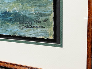John Dearman - Trout 2005 - Half Sheet GiClee AP - Brand New Custom Sporting Frame