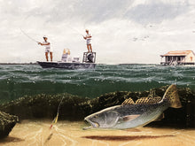 Load image into Gallery viewer, John Dearman - Speckled Trout 2007 - FS GiClee Speckled Trout - Brand New Custom Sporting Frame