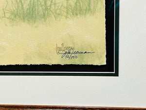 John Dearman Trout 2014 GiClee Half Sheet -  Brand New Super Custom Sporting Frame
