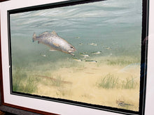 Load image into Gallery viewer, John Dearman Trout 2014 GiClee Half Sheet -  Brand New Super Custom Sporting Frame