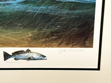 Load image into Gallery viewer, John Dearman Trout Slick Lithograph With Speckled Trout Remarque - Brand New Super Custom Sporting Frame