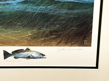 Load image into Gallery viewer, John Dearman Trout Slick Lithograph With Speckled Trout Remarque - Brand New Custom Sporting Frame