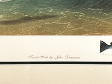 Load image into Gallery viewer, John Dearman Trout Slick Lithograph With Speckled Trout Remarque - Brand New Super Custom Sporting Frame