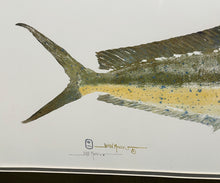 Load image into Gallery viewer, John Morrow - Dorado Mahi Mahi Gyotaku GiClee - Brand New Custom Sporting Frame