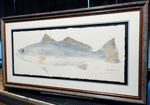 Load image into Gallery viewer, John Morrow Trophy Speckled Trout Gyotaku GiClee - Brand New Custom Sporting Frame