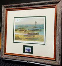 Load image into Gallery viewer, John P. Cowan 1983 Gulf Coastal Conservation Association CCA GCCA Stamp Print With Stamp - Brand New Super Custom Sporting Frame