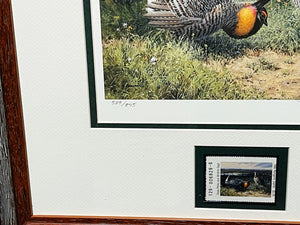 John P. Cowan 1986 Texas Non-Game Stamp Print With Stamp - Brand New Super Custom Sporting Frame