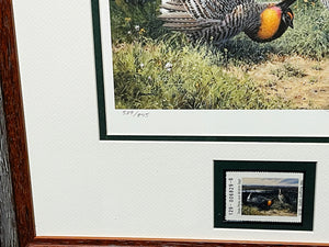 John P. Cowan 1986 Texas Non-Game Stamp Print With Stamp - Brand New Custom Sporting Frame