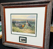 Load image into Gallery viewer, John P. Cowan 1986 Texas Non-Game Stamp Print With Stamp - Brand New Custom Sporting Frame