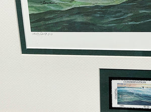 John P. Cowan - 1991 Coastal Conservation Association CCA Stamp Print With Stamp - Brand New Custom Sporting Frame