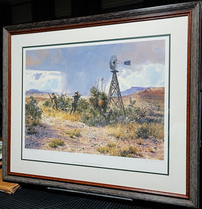 John P. Cowan - Any Way You Can - Lithograph AP 1999 - Brand New Custom Sporting Frame
