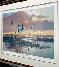 Load image into Gallery viewer, John P. Cowan - Autumn Snows and Blues-  Lithograph 1977 - Brand New Custom Sporting Frame