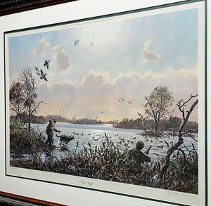 John P. Cowan - Bad Angle - Lithograph Print 1980 - Brand New Custom Sporting Frame