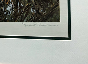John P. Cowan - Bad Angle - Lithograph Print 1980 - Brand New Custom Sporting Frame